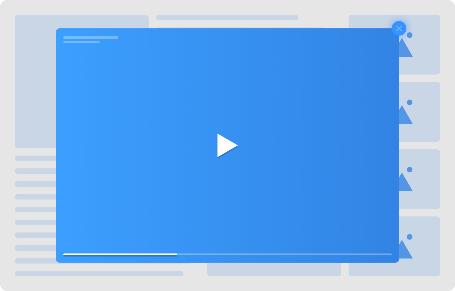 Interstitial Video